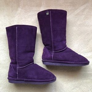 Purple Bearpaw Suede Boots